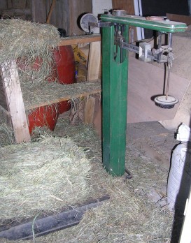 we weigh out the hay everyday so the sheep get just what they need and there's no waste