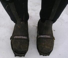 Muck boots & YakTrax -- a winning combination